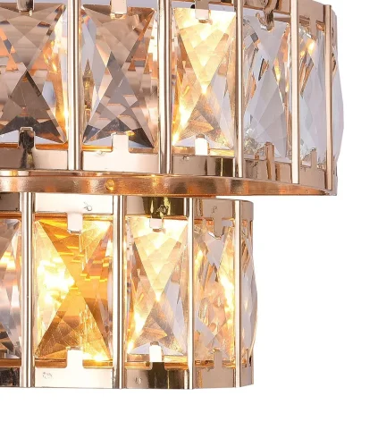 Бра AMANDA 81428/1W GOLD Natali Kovaltseva прозрачный на 2 лампы, основание золотое в стиле классический  фото 2